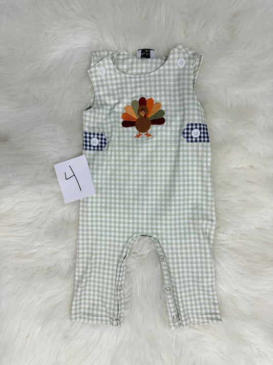 Sage Gingham Thanksgiving Jumper (#4)
