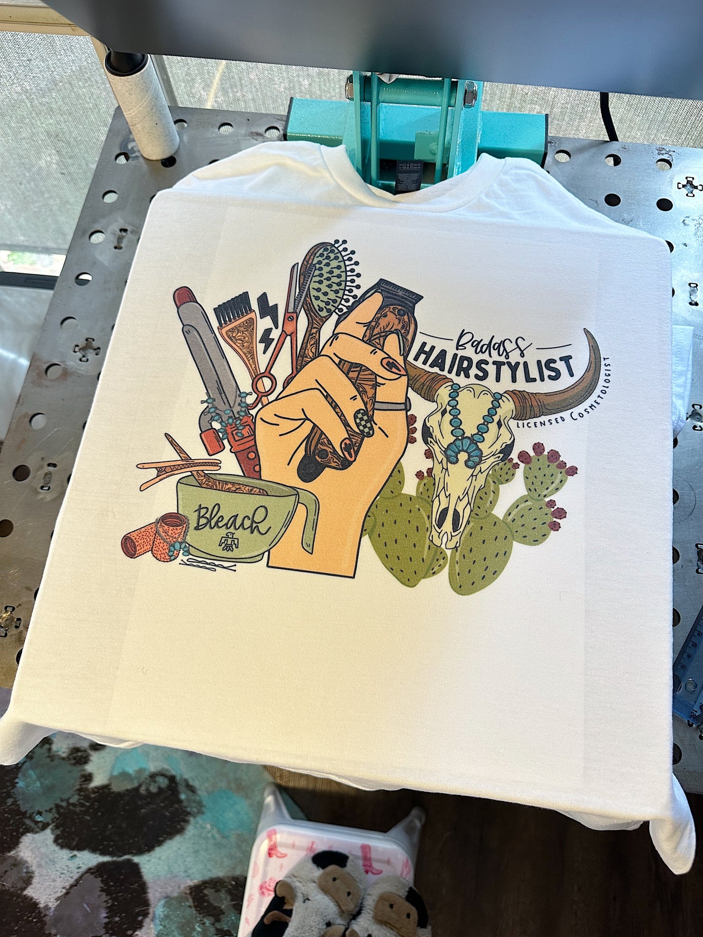 Western Hair Stylist TEE, CREWNECK or QUARTER ZIP