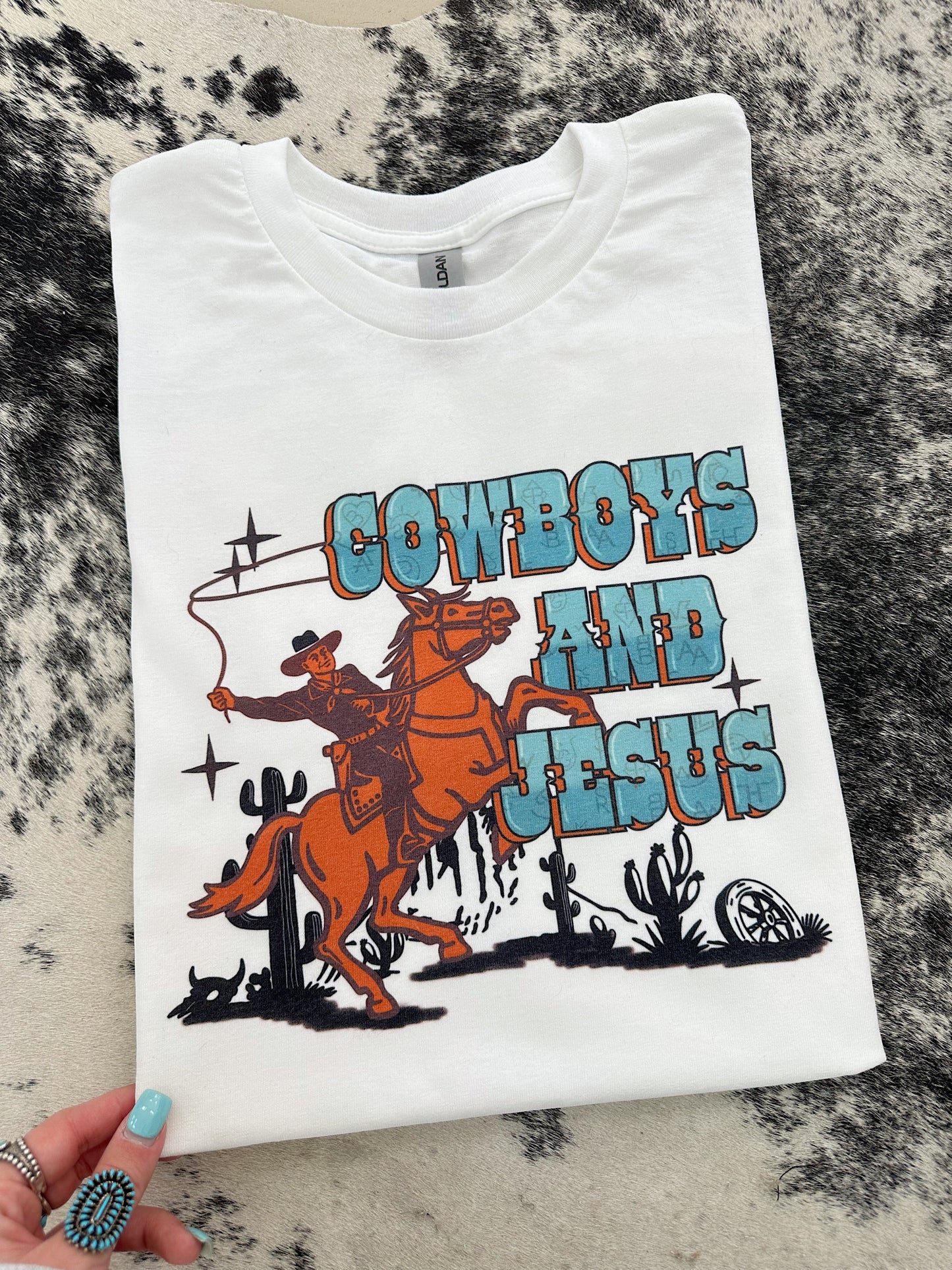 Cowboys & Jesus TEE or CREWNECK
