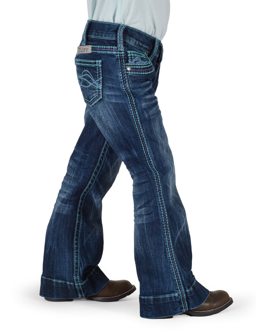 GIRLS Turquoise Hurricane Trouser Cowgirl Tuff