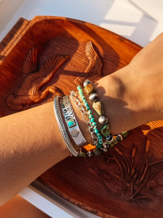 Odessa Turquoise Stretch Bracelet