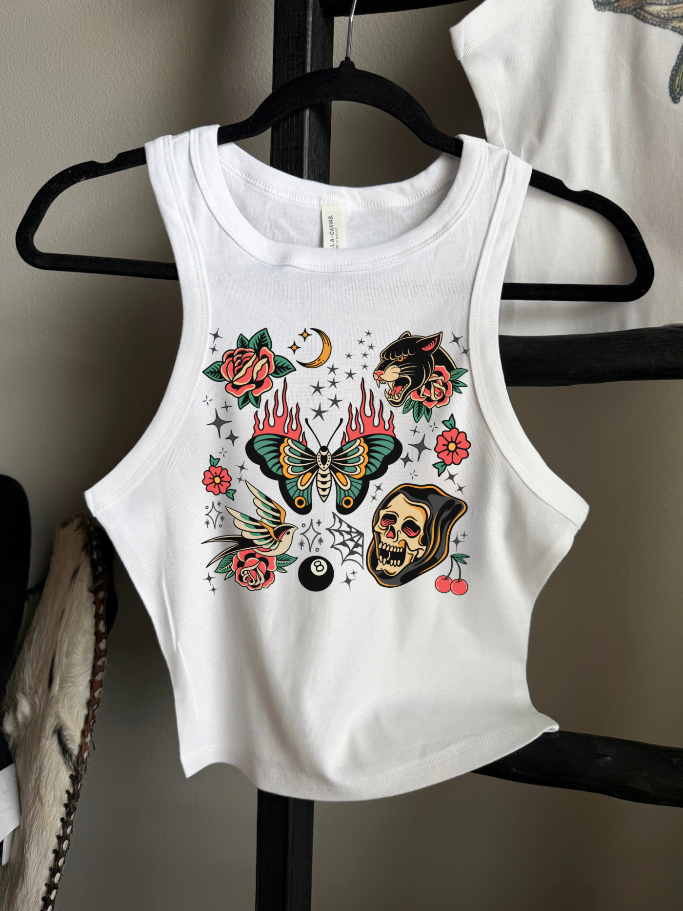 Trad Tattoo Cropped Tank