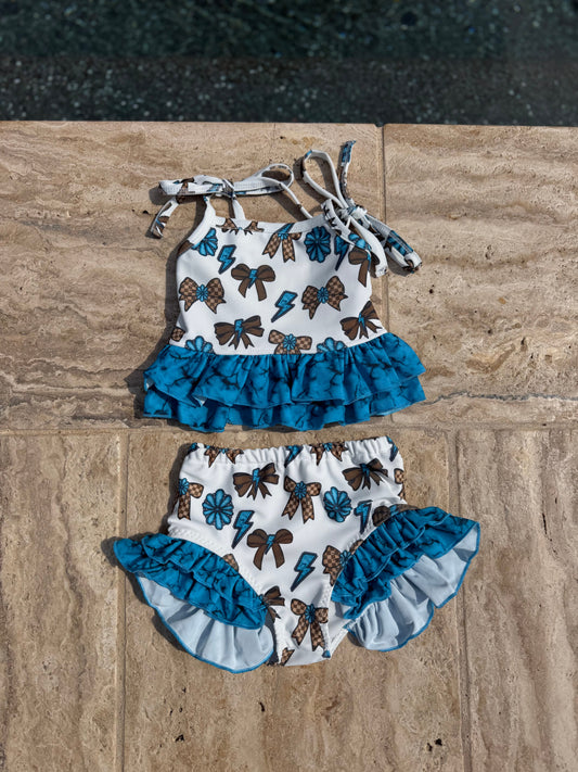 Thunderstruck Cowgirl 2 Piece Swim Suit  (FINAL SALE)