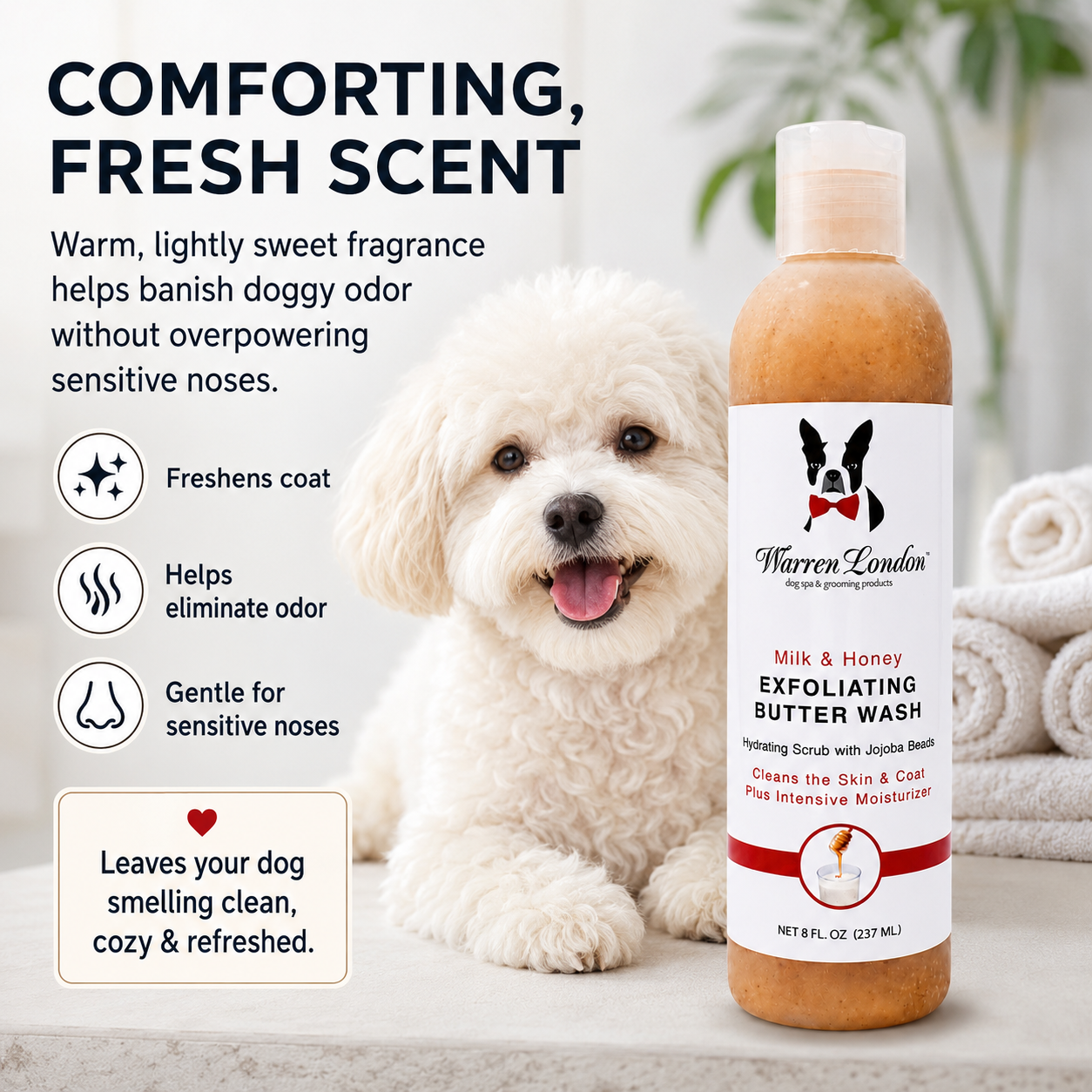 Exfoliating Butter Wash Dog Shampoo Gallons - With Natural Jojoba Beads
