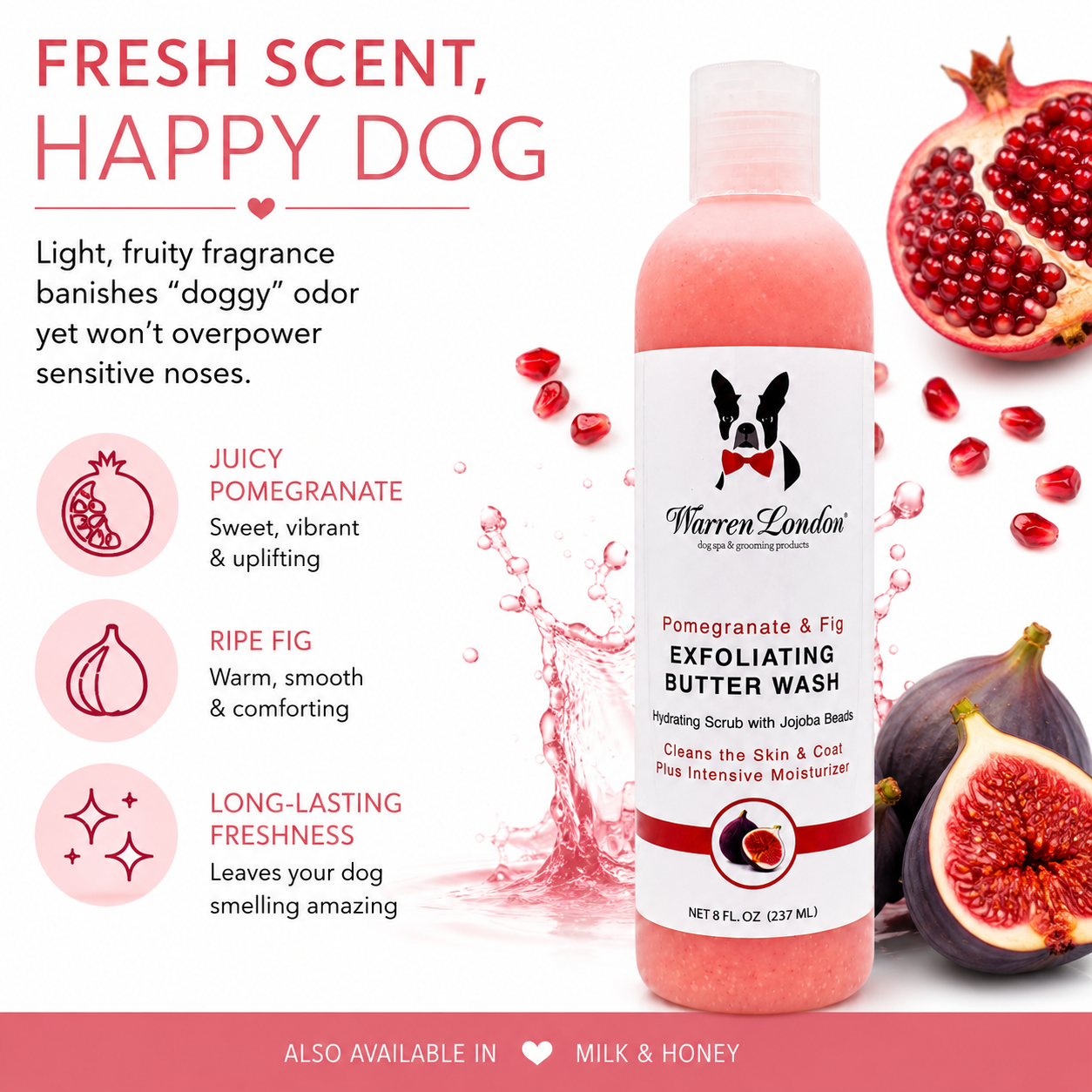 Exfoliating Butter Wash Dog Shampoo Gallons - With Natural Jojoba Beads
