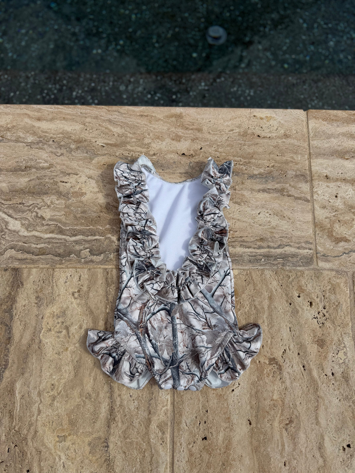 White Timber Swim Suit  (FINAL SALE)