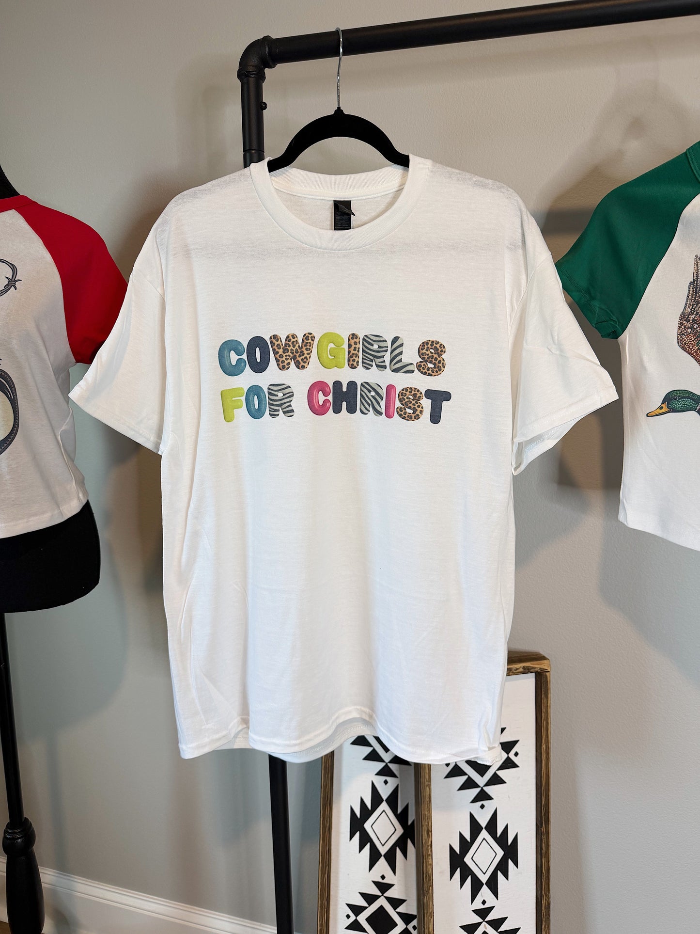 Cowgirls For Christ Tee or Crewneck