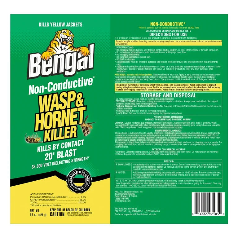 BENGAL NON-CONDUCTIVE WASP & HORNET KILLER