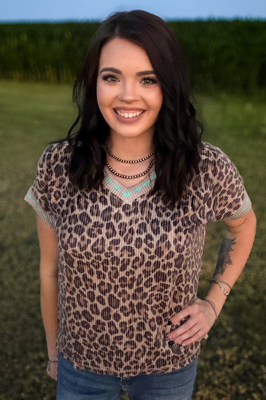 Wild West Leopard Top
