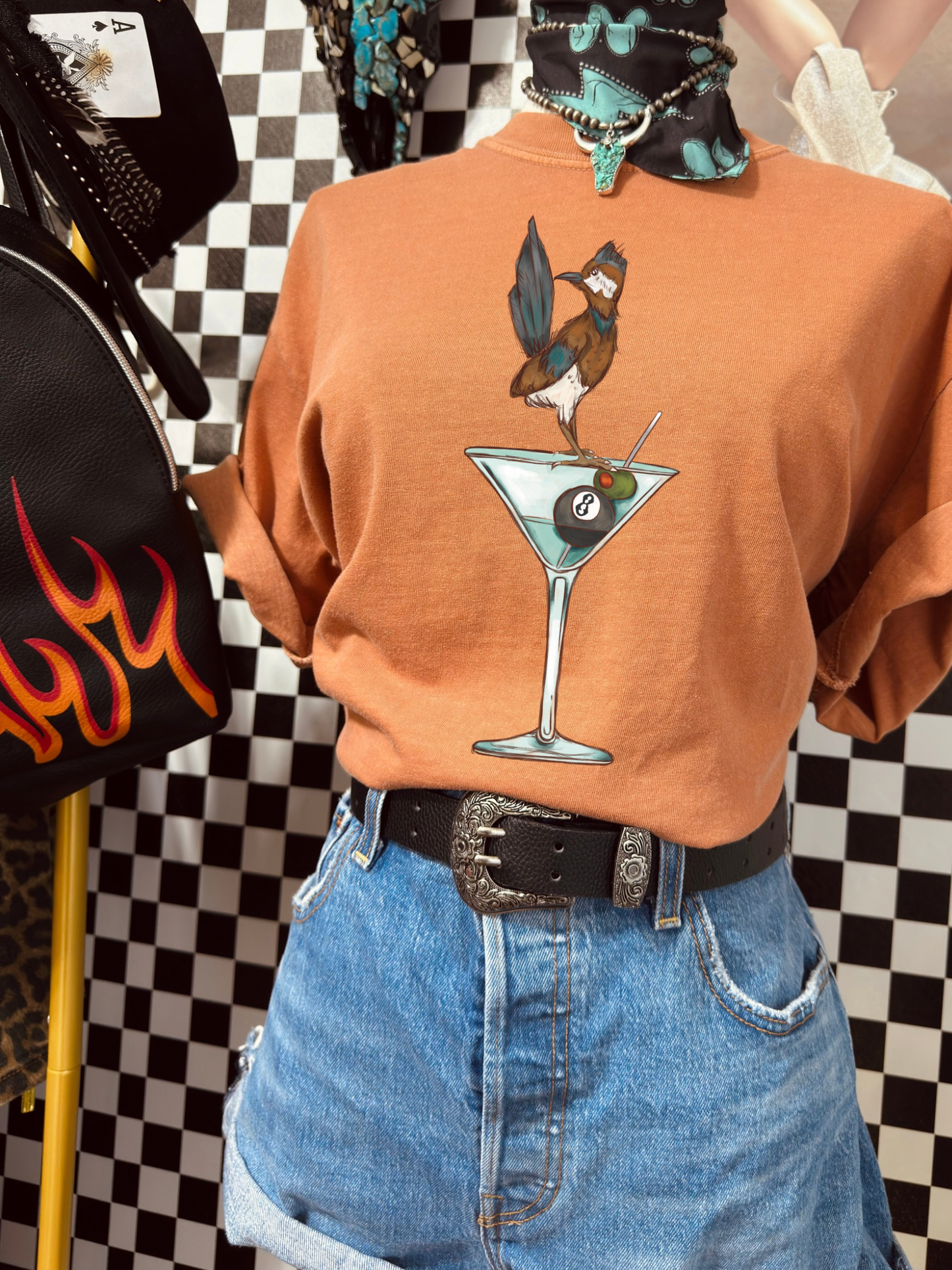 Roadrunner martini tee