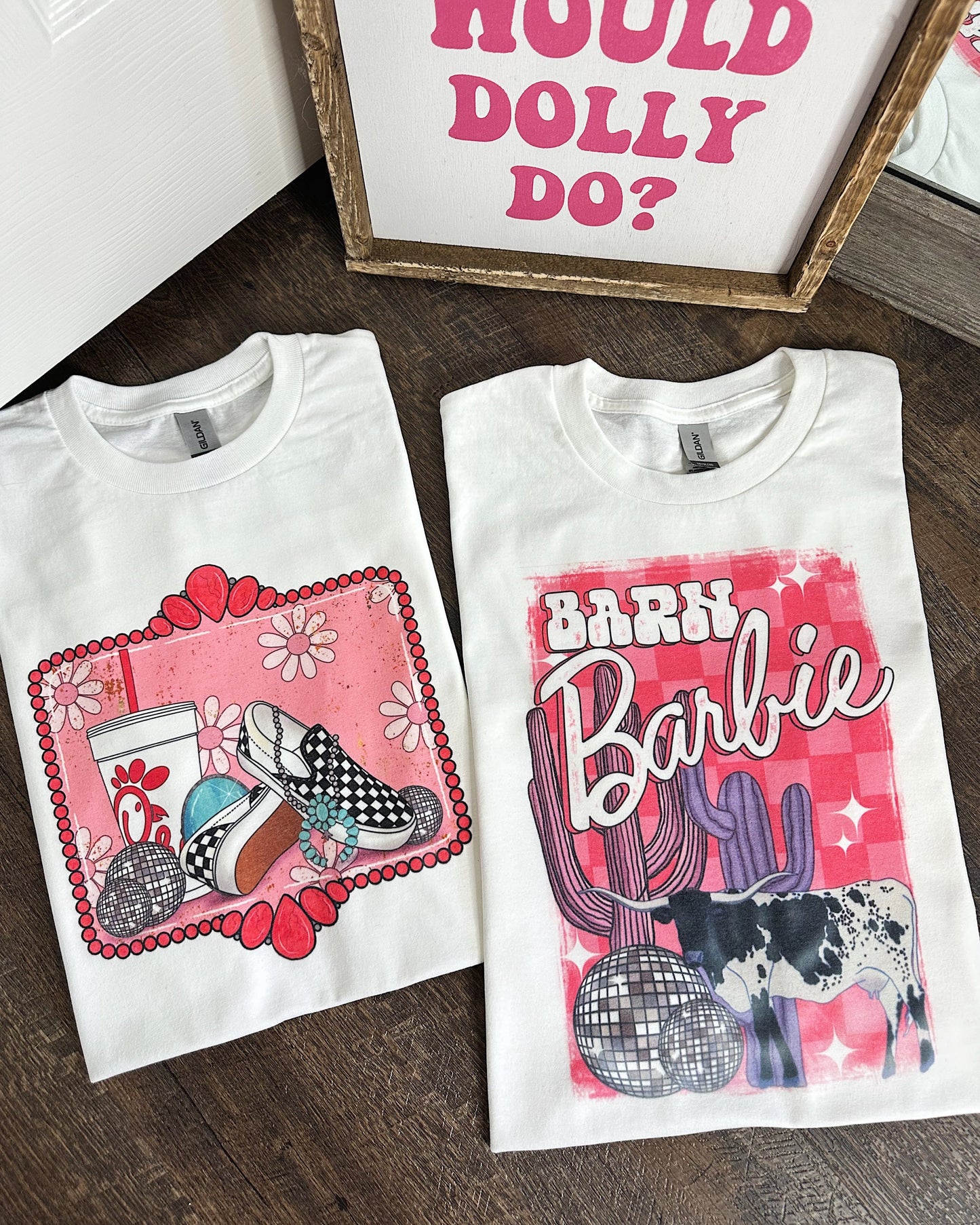 Barn Barbie TEE or CREWNECK