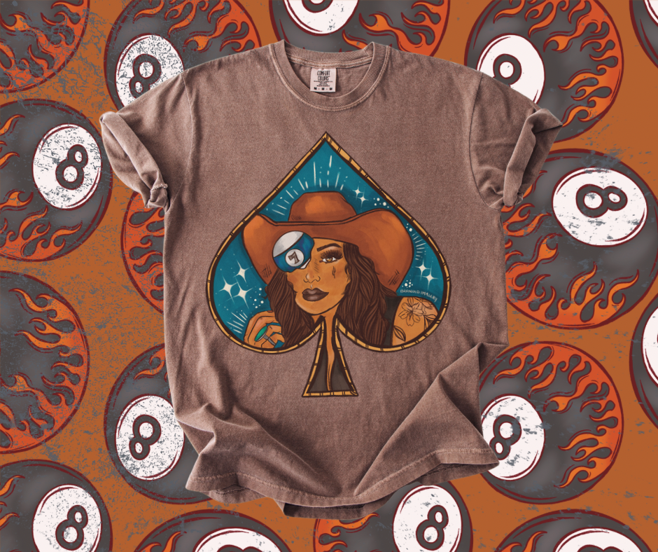 Brunette Spade Bombshell tee