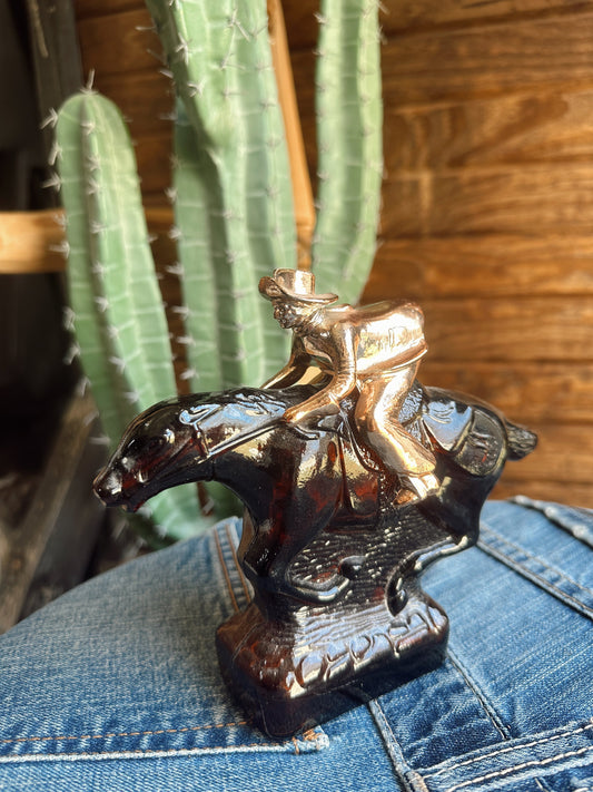 The Vintage Night Rider Glass Statue