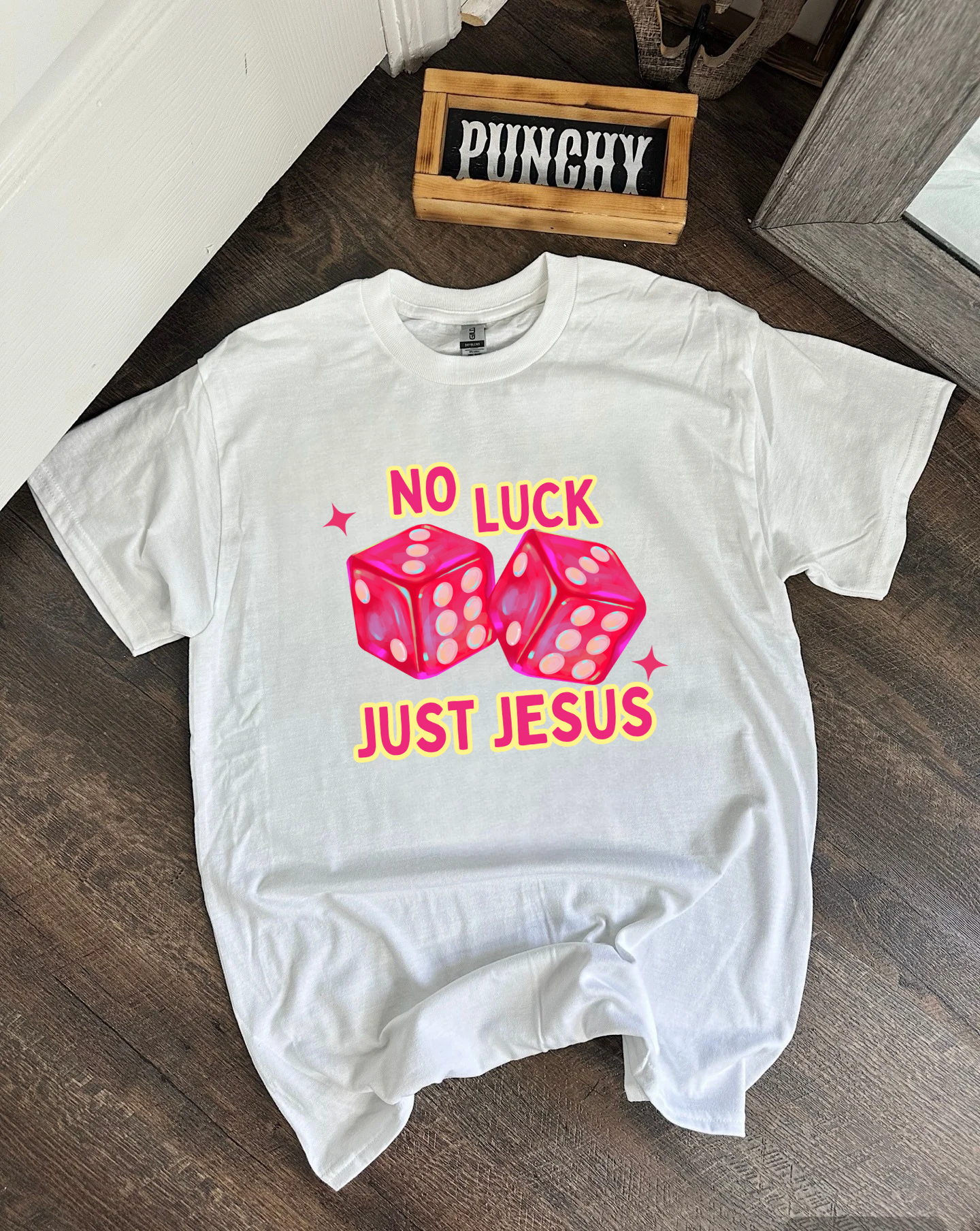 No Luck Just Jesus TEE or CREWNECK