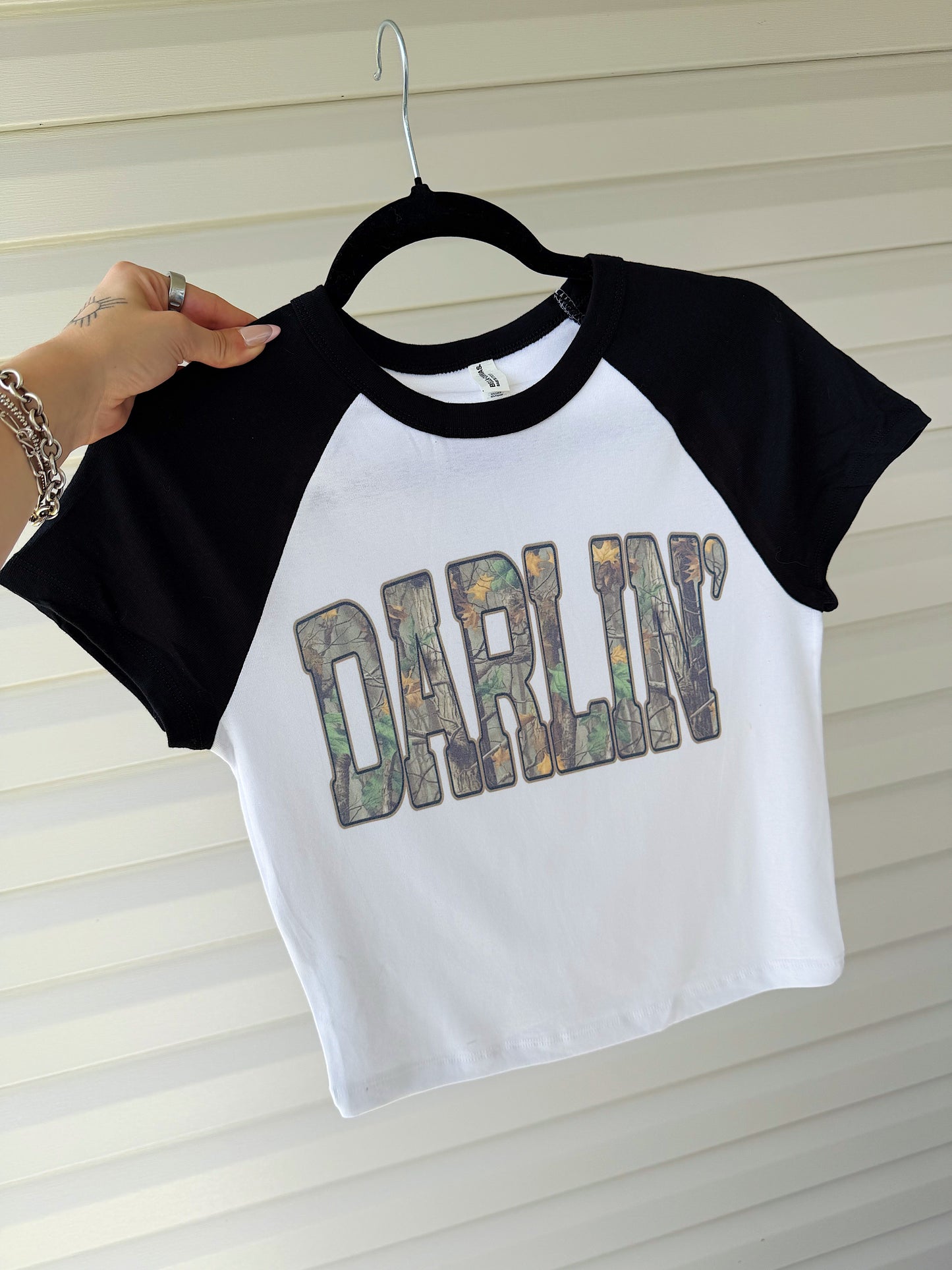 Camo Darlin’ Baby Tee