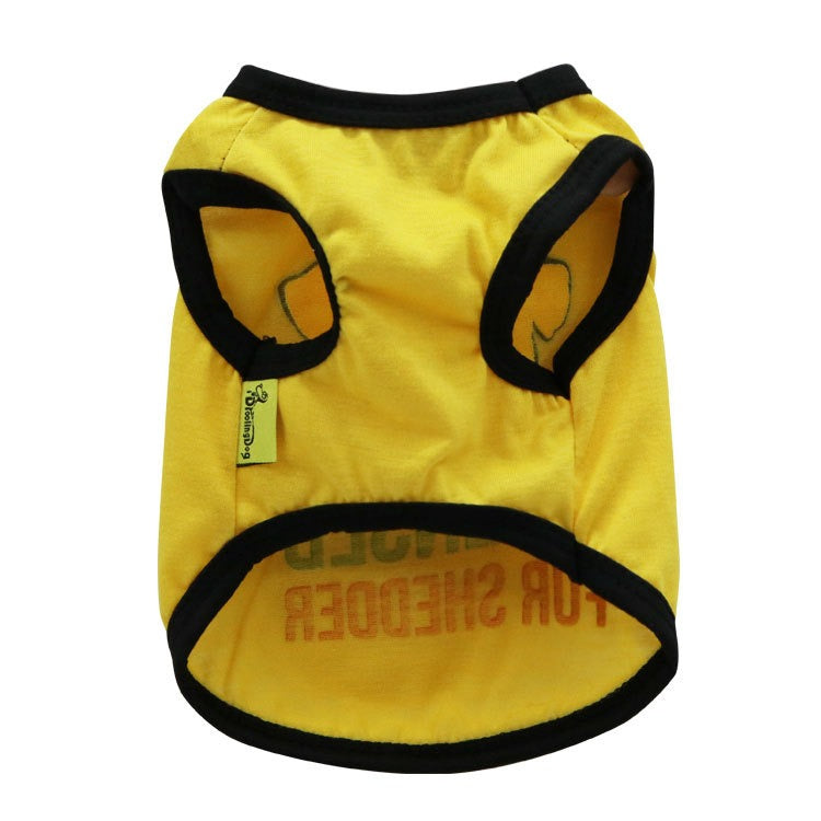 Dog Clothes Summer Clothes Teddy Pet Vest Bears Fadou Small Dogs Puppies Cats Thin Light and Breathable