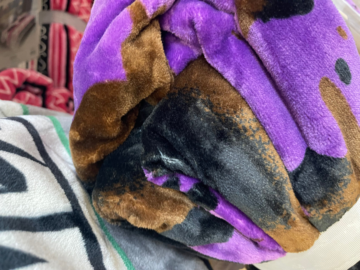 Purple Cow Super Plush King Blanket