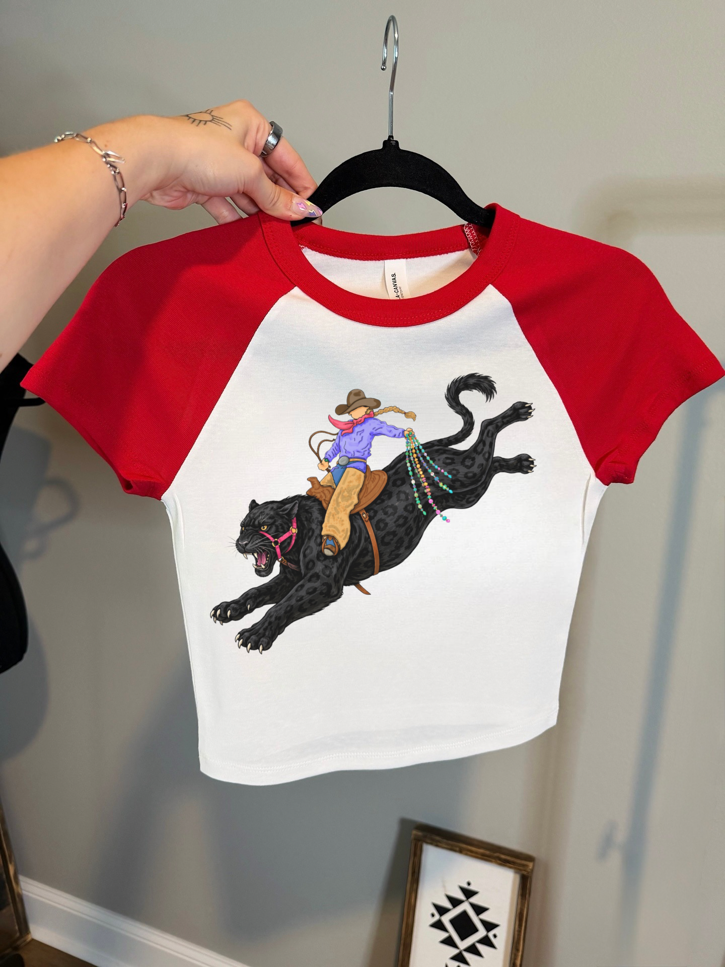 Panther Cowgirl Baby Tee