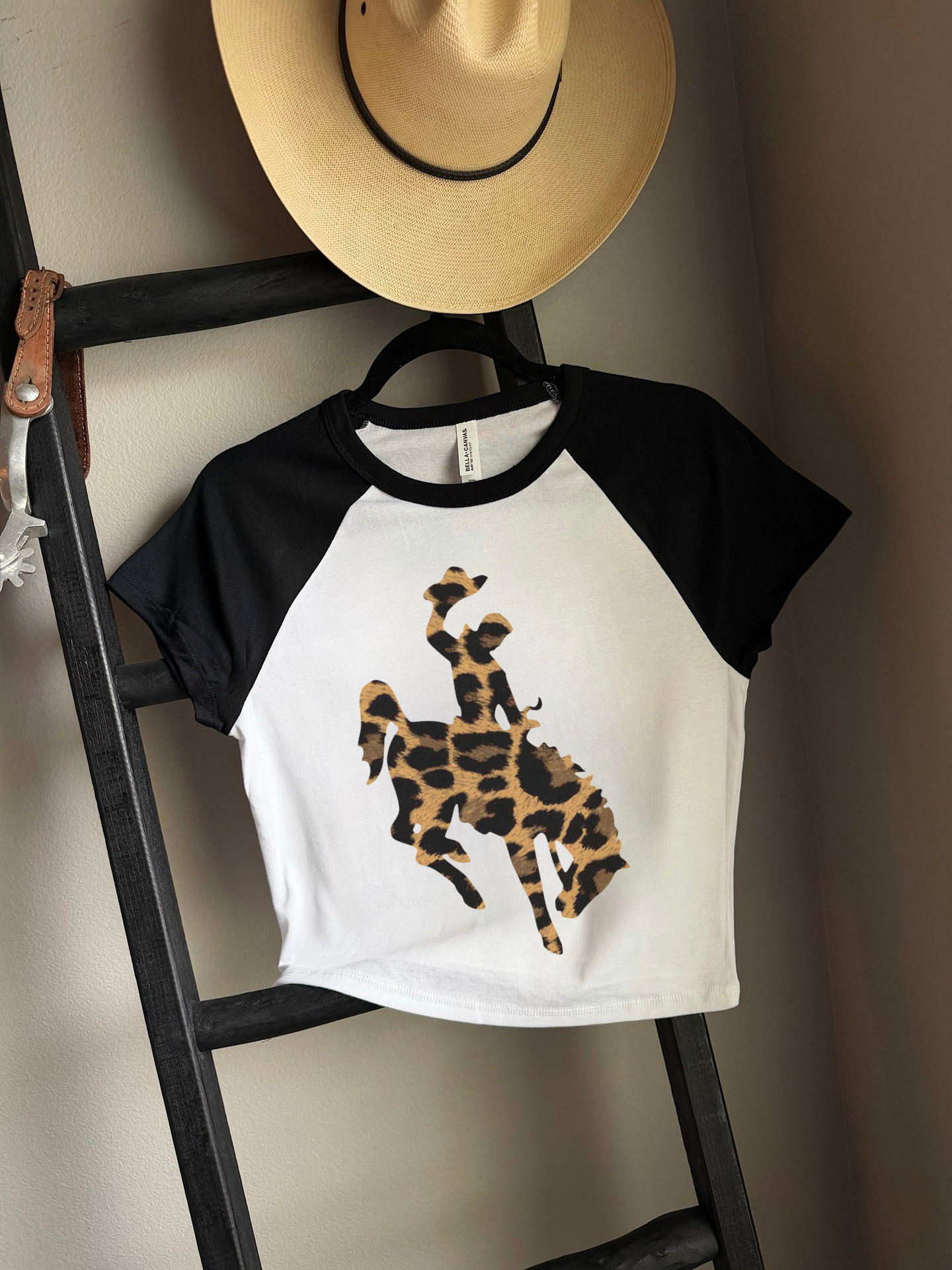 Leopard Cowboy Baby Tee