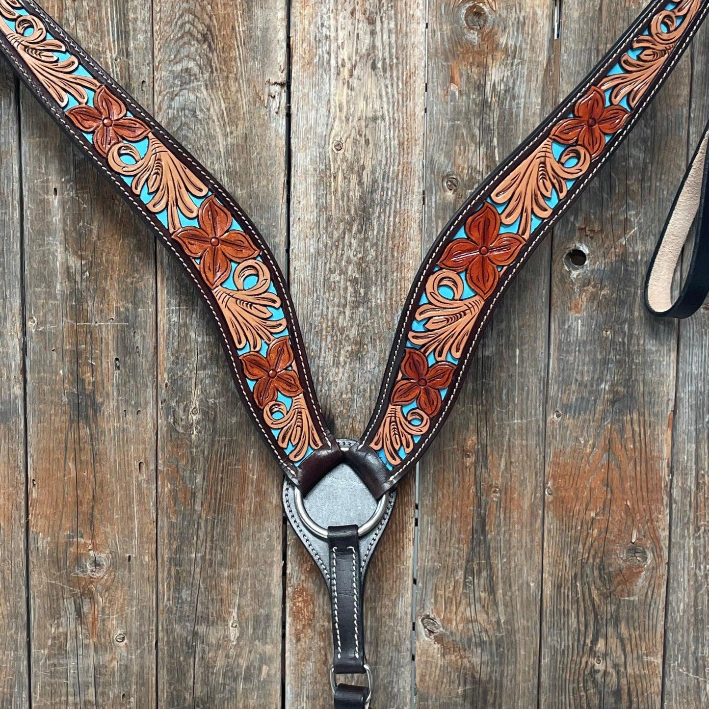 Dark Oil Blue Inlay Breastcollar #FK105