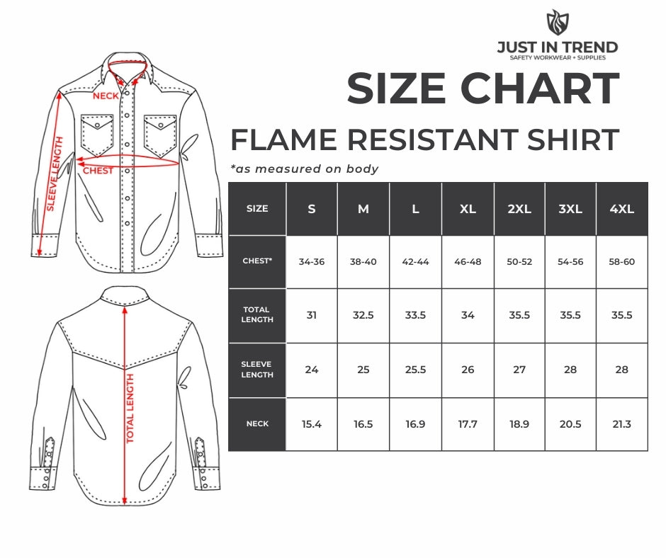 Flame Resistant FR Shirt - 88/12 - Western Style - Two Tone 7 oz
