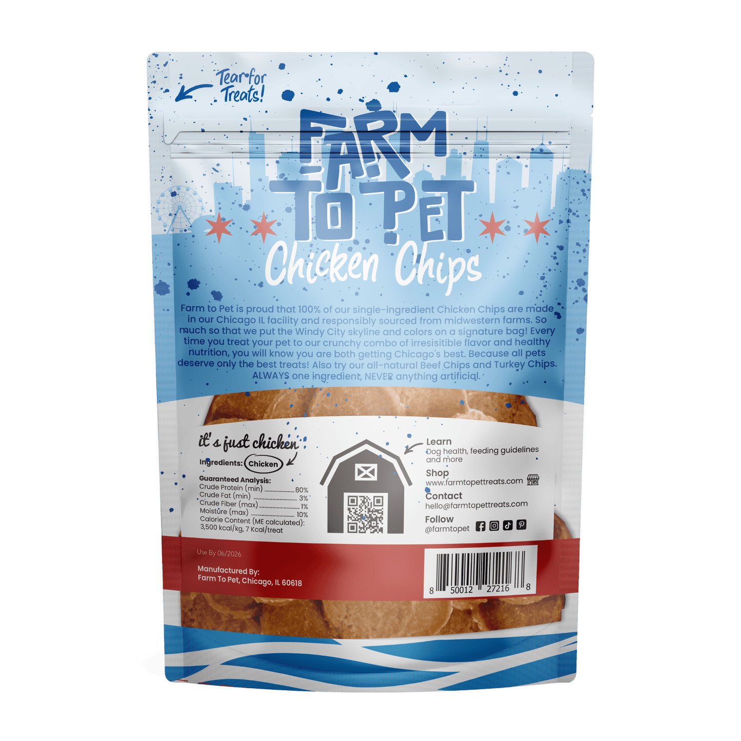 Chicago Chicken Chips for Dogs | Dog Treats To Celebrate Our Hometown