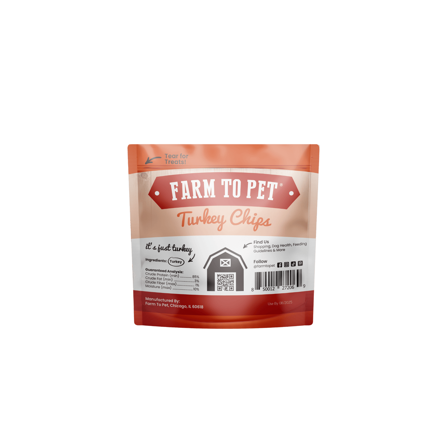 Turkey Chips Snack Pack Bundles | Low Allergen Treats for Training