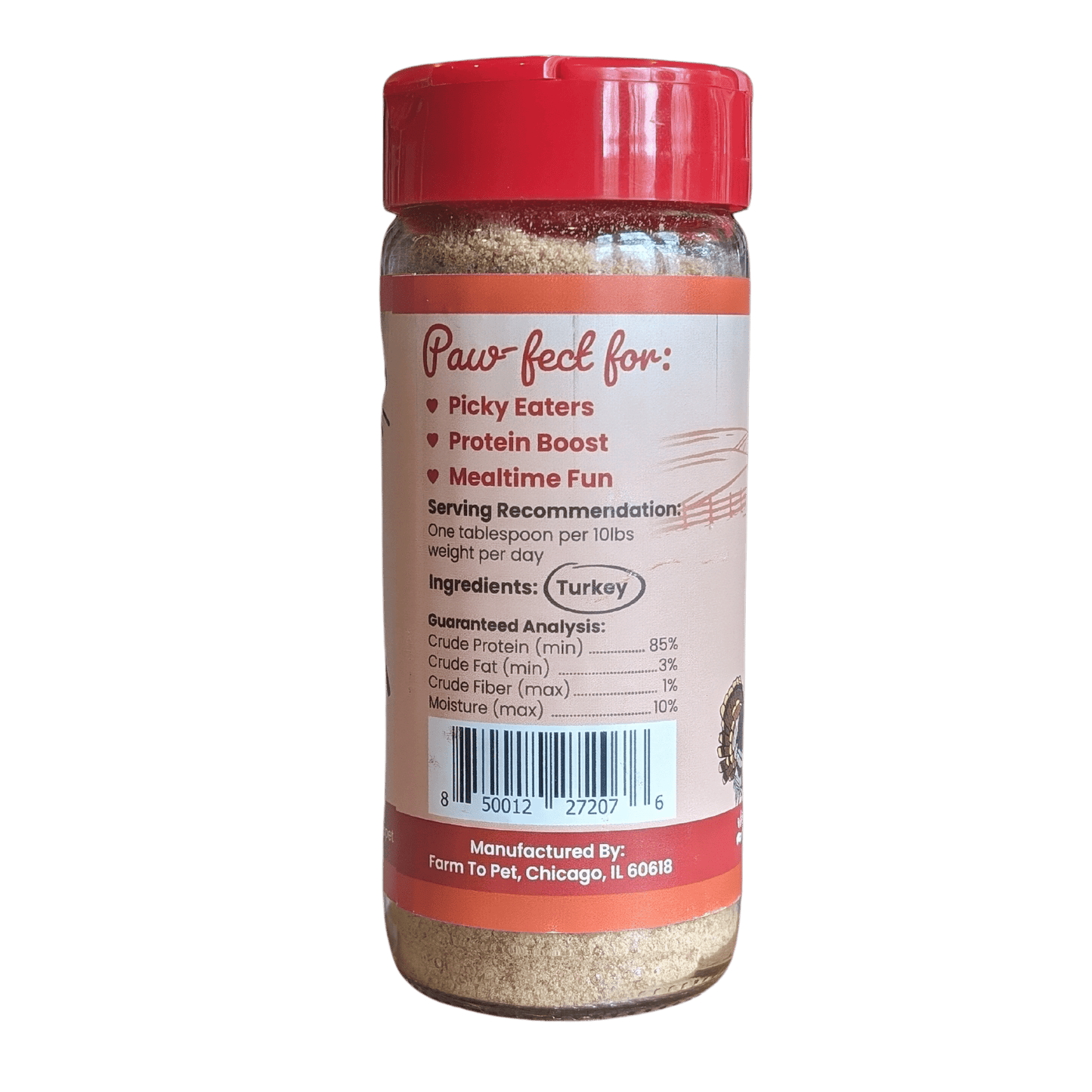 Treat Topper Turkey Dog Food Topper | Healthy Meal Supplement for Dogs