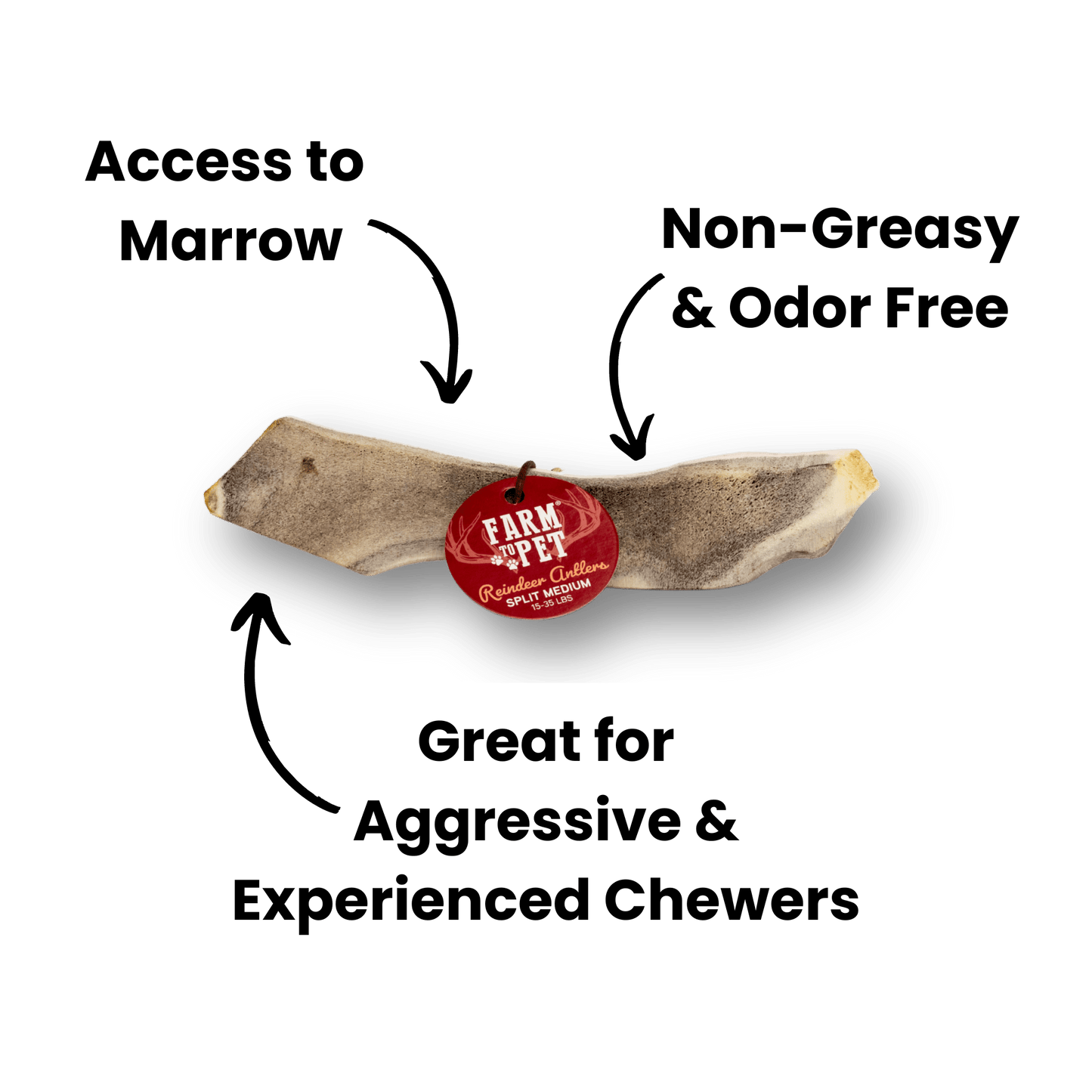 Reindeer Antlers for Dogs | Antler Dog Chews for Aggressive Chewers