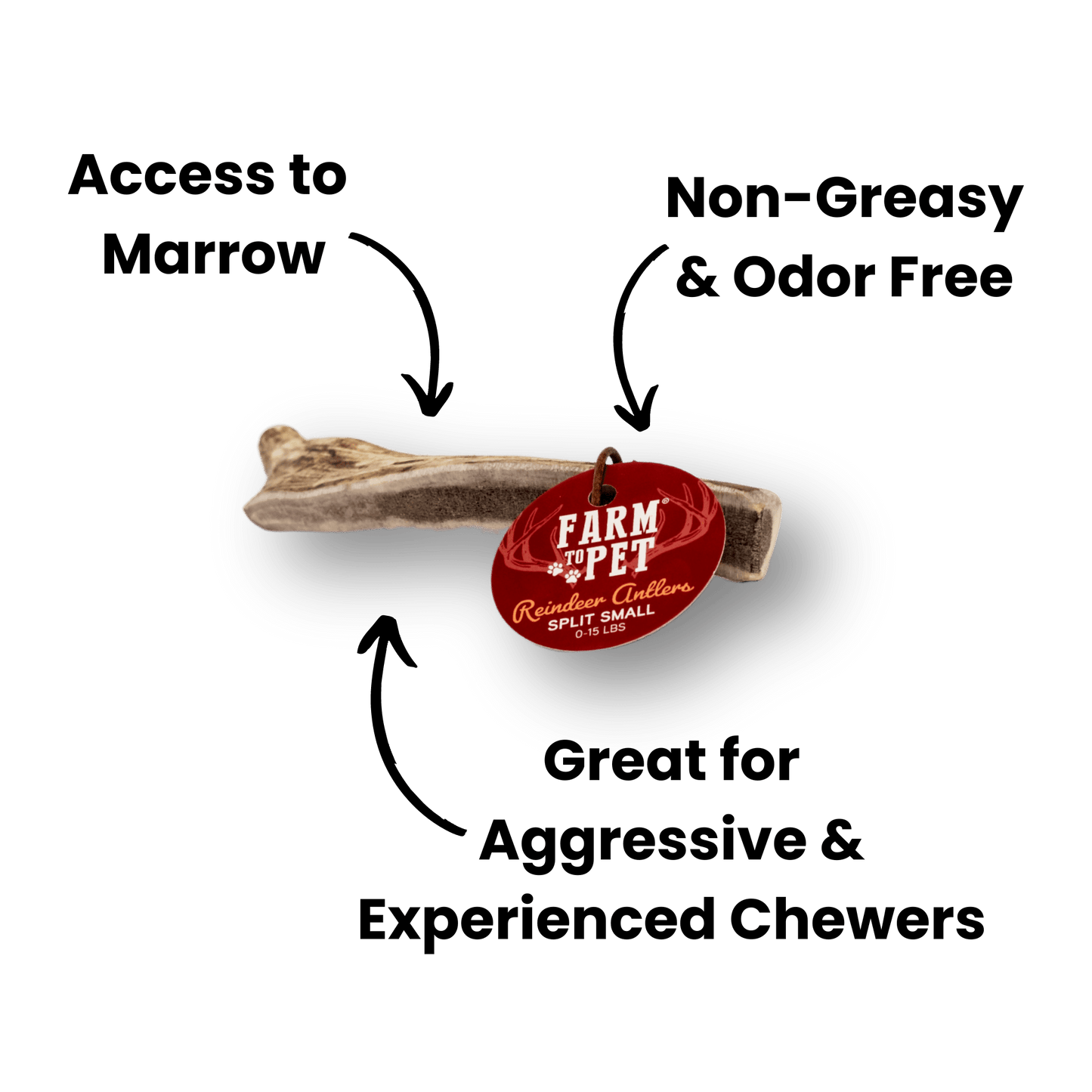 Reindeer Antlers for Dogs | Antler Dog Chews for Aggressive Chewers
