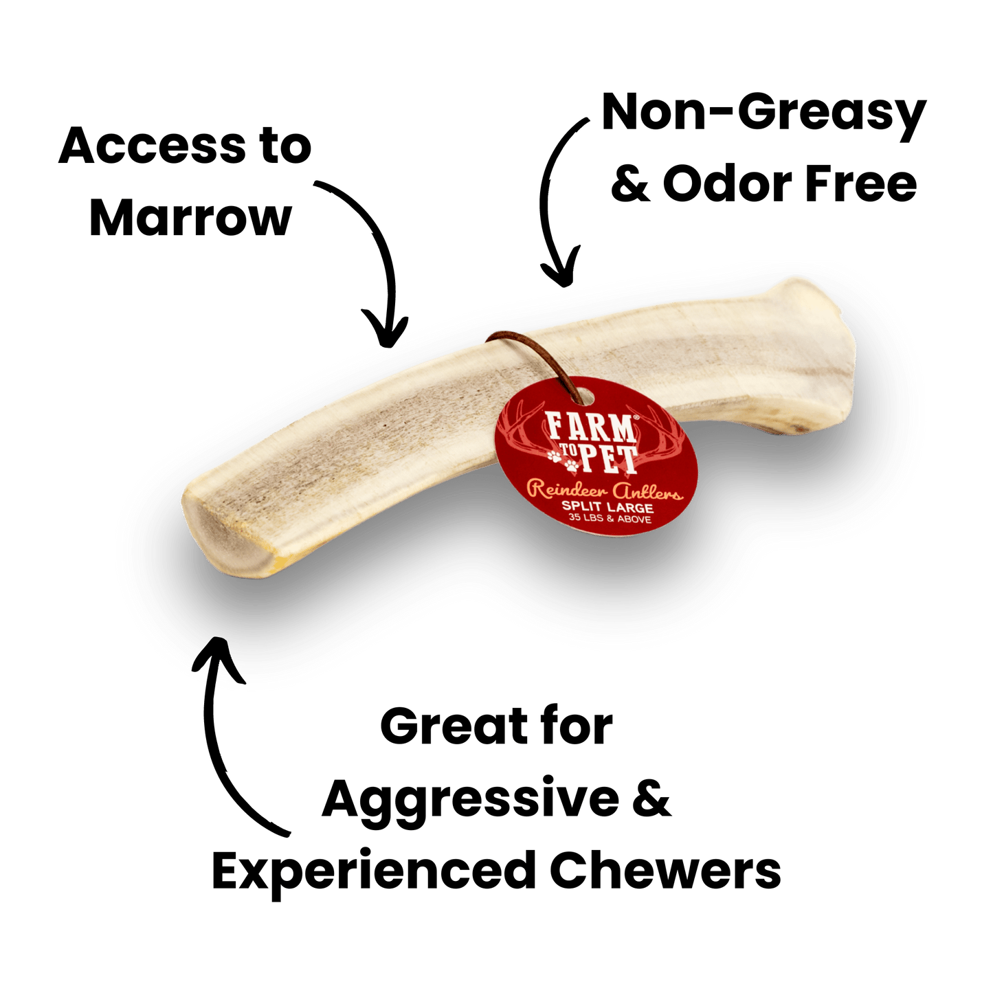 Reindeer Antlers for Dogs | Antler Dog Chews for Aggressive Chewers