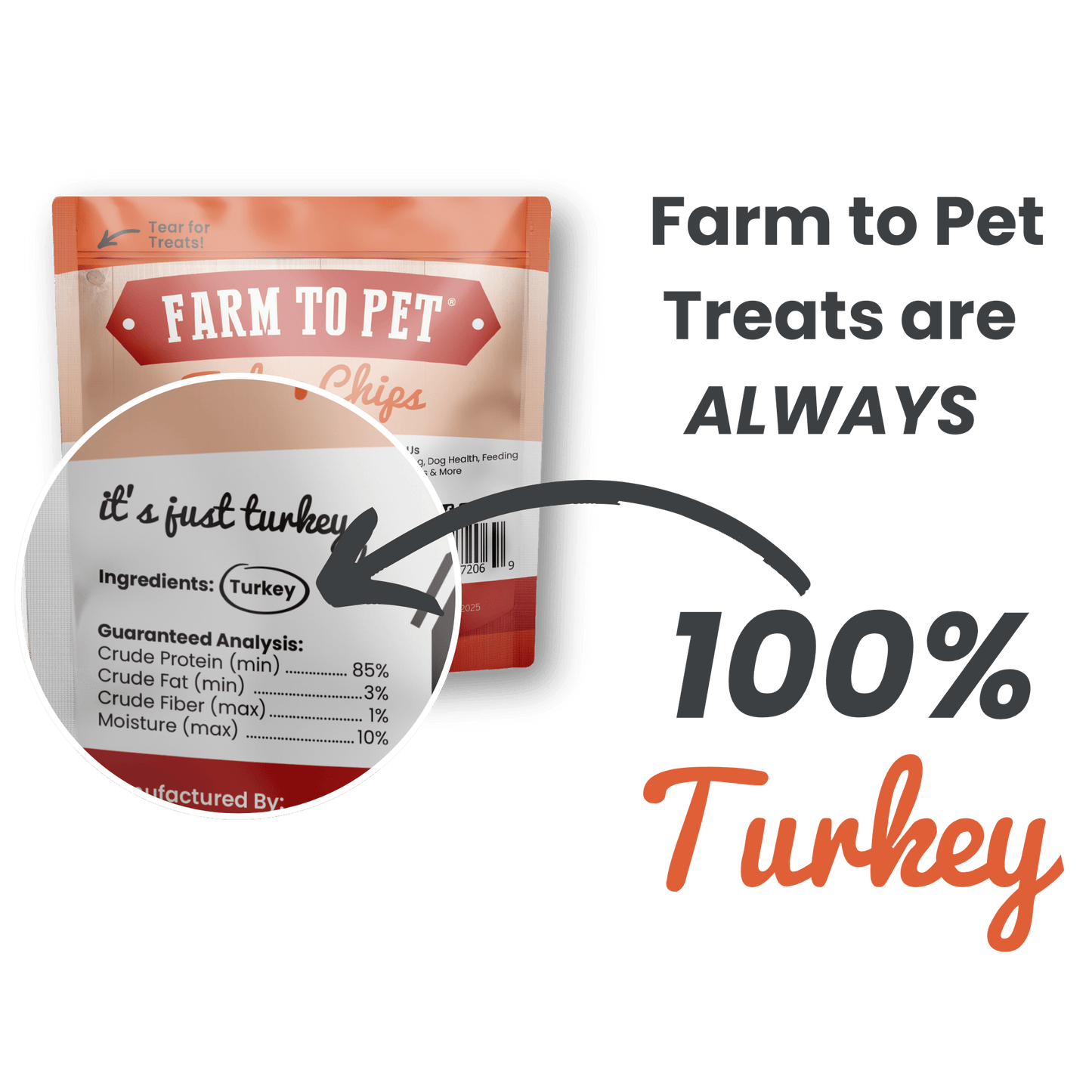 Turkey Chips Snack Pack Bundles | Low Allergen Treats for Training