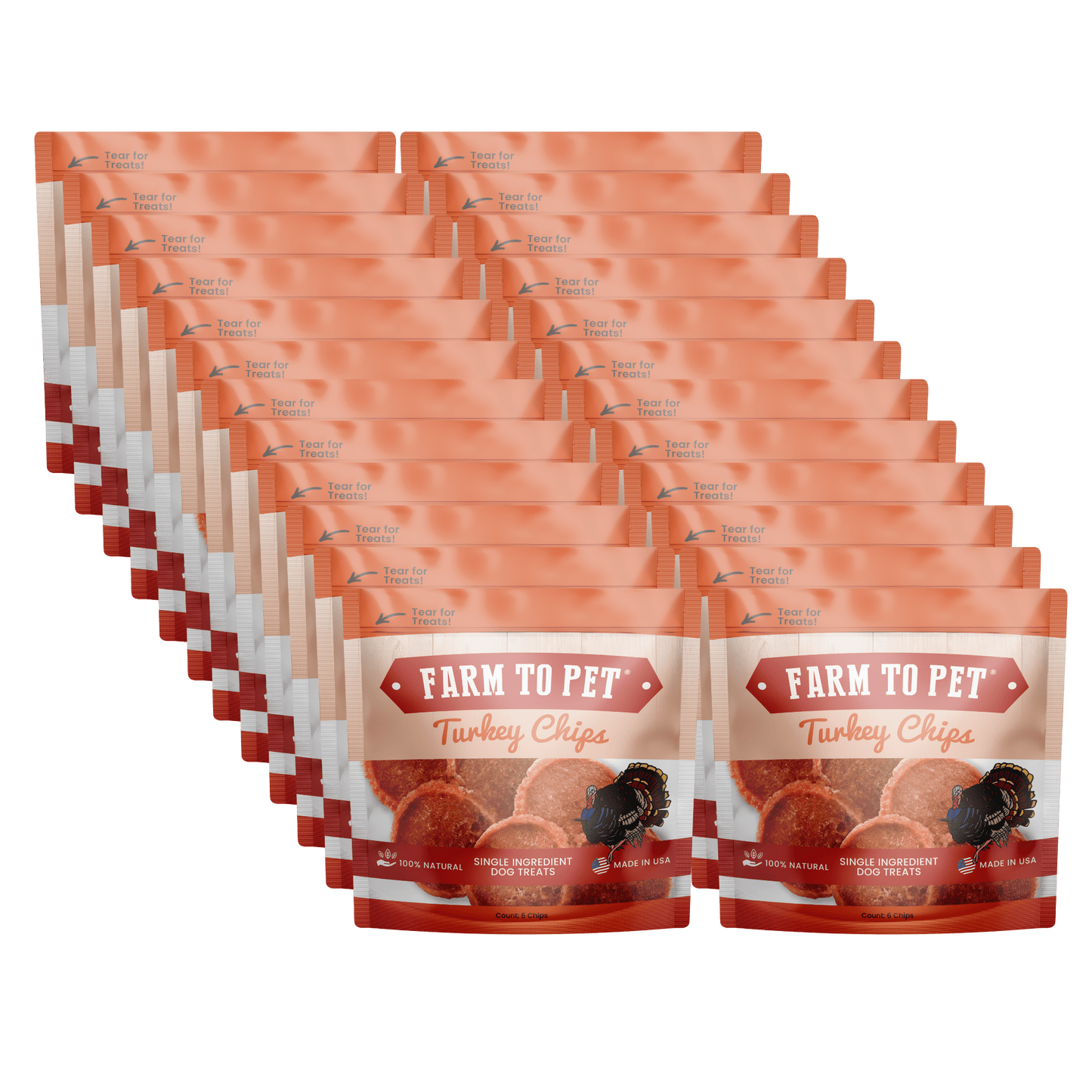Turkey Chips Snack Pack Bundles | Low Allergen Treats for Training