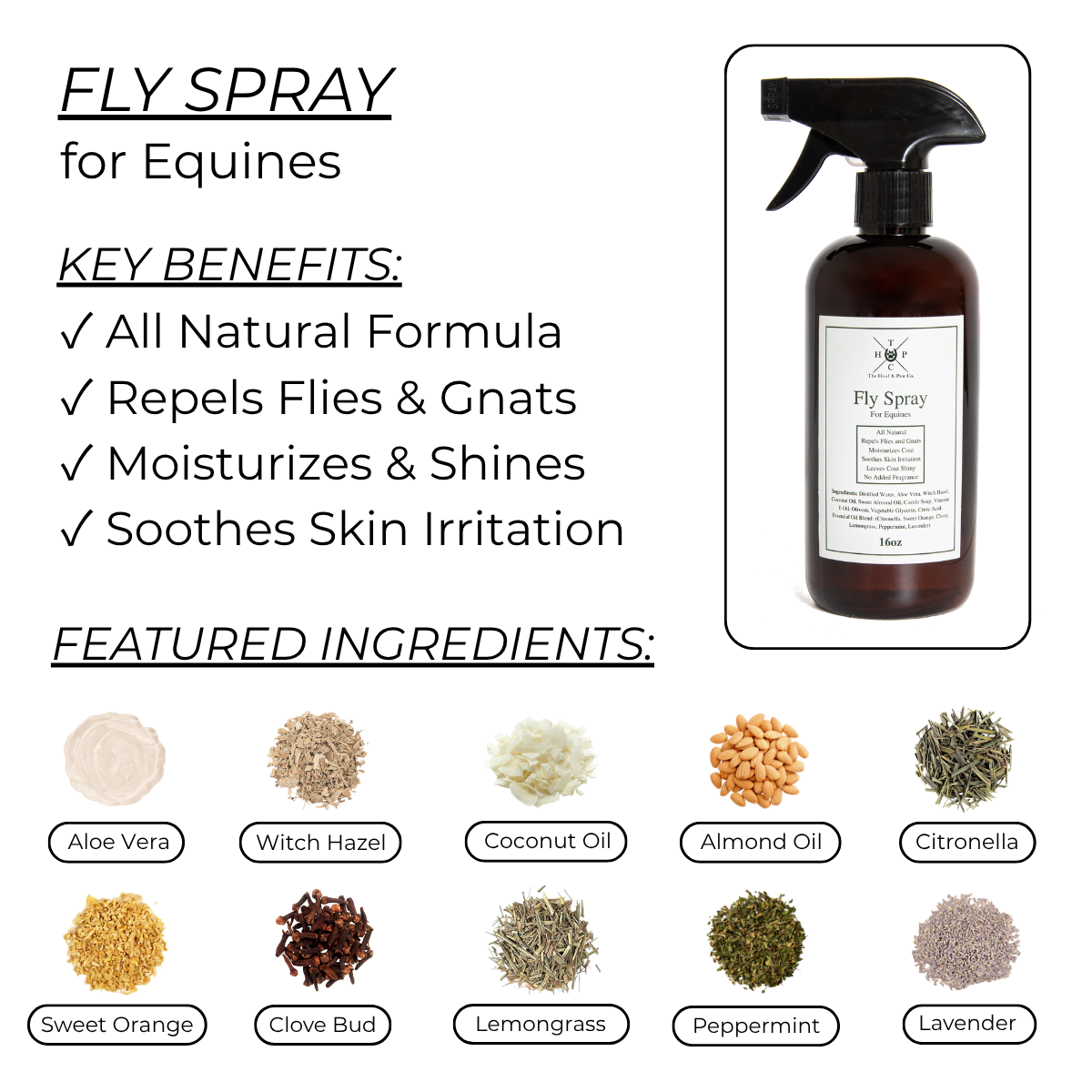 Fly Spray for Horses - 16oz