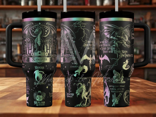 Fourth Wing (4th Wing) Engraved Tumbler  V1 | 30oz