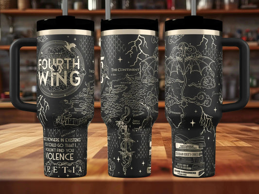 Fourth Wing (v3) Engraved Tumbler  | 40oz