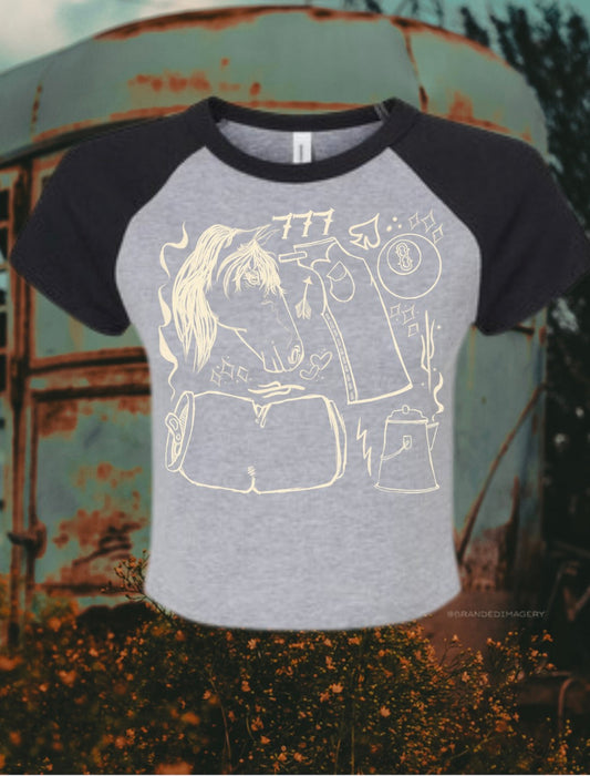 Branded flash  baby tee