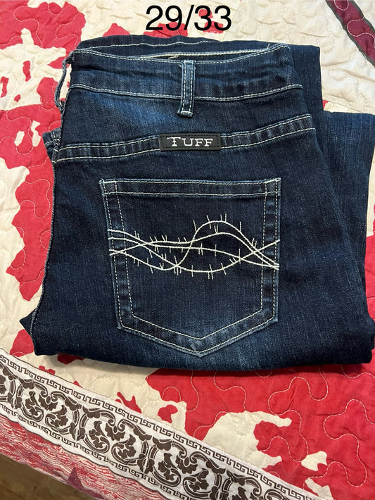 Barbwire Cowgirl Tuff Jeans 29/33 Brand New