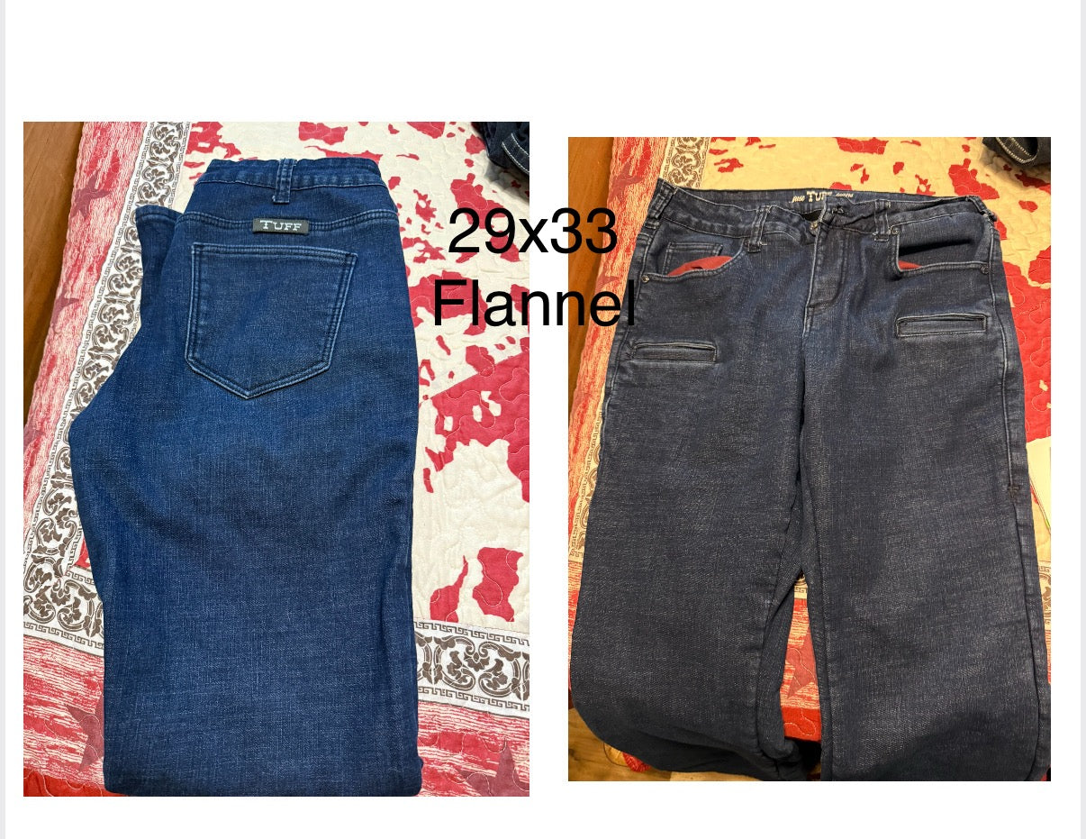 Cowgirl Tuff Jeans 29/33 Brand New Flannel