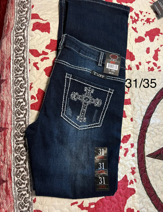 “Hope” Cowgirl Tuff Jeans 31/35 Brand New