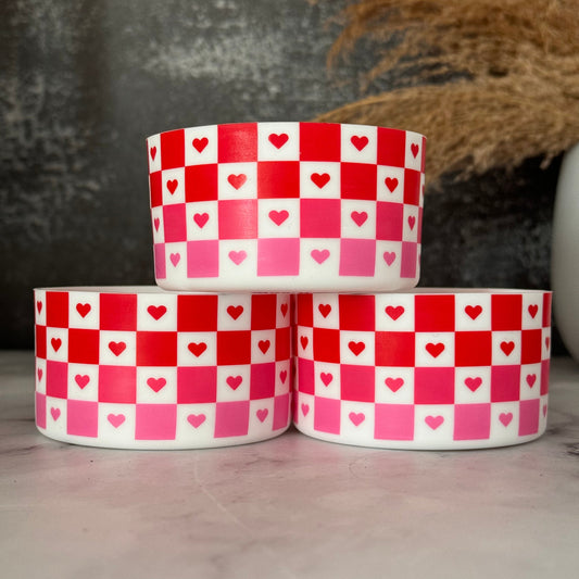 CHECKER HEARTS Tumbler Boot -fits 20-40