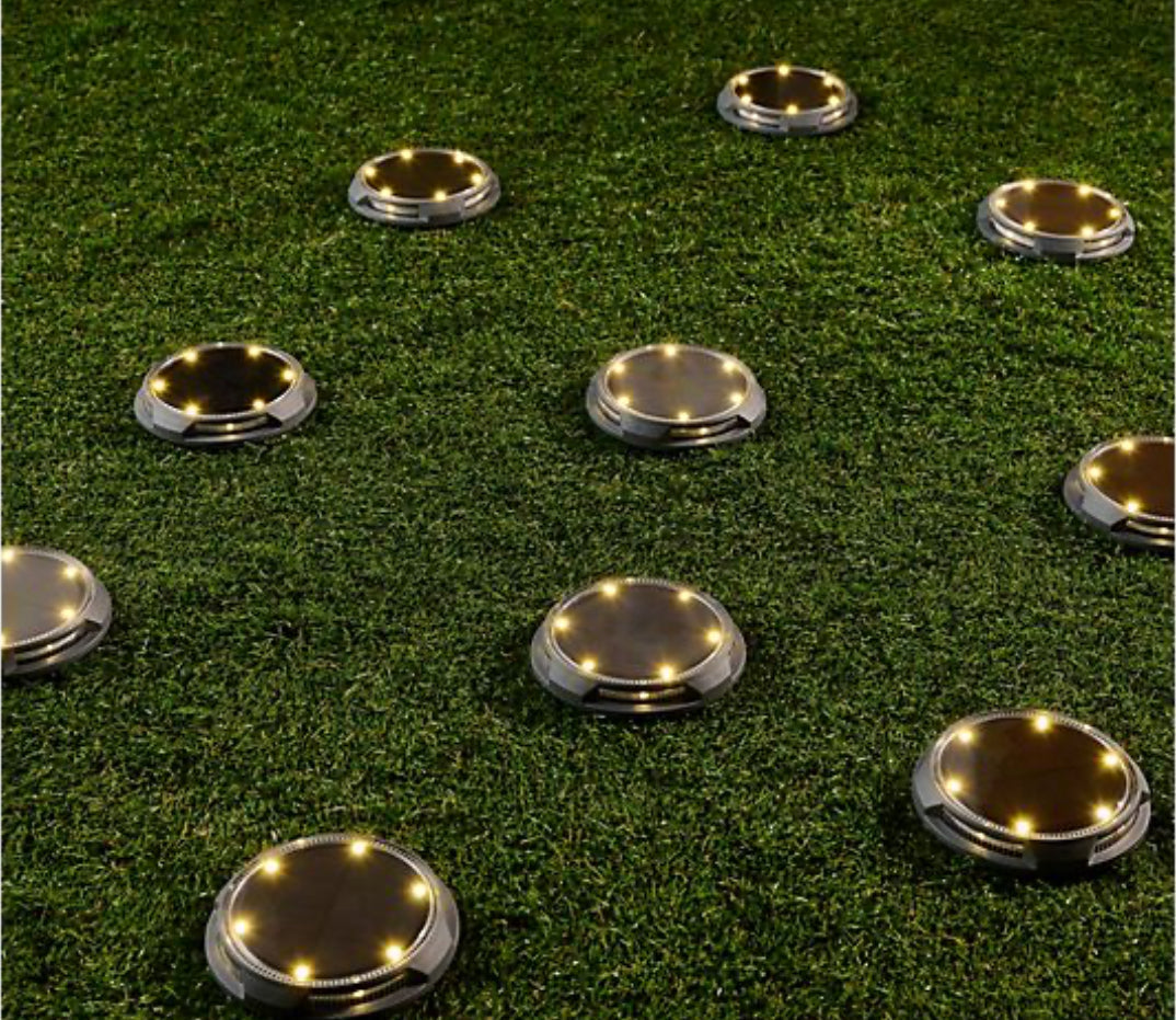 Energizer 10-pc Solar Disc Lights Multi-Direction 20 Lumen