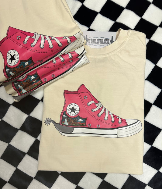 Cowgirl Chucks graphic tee - Comfort Colors