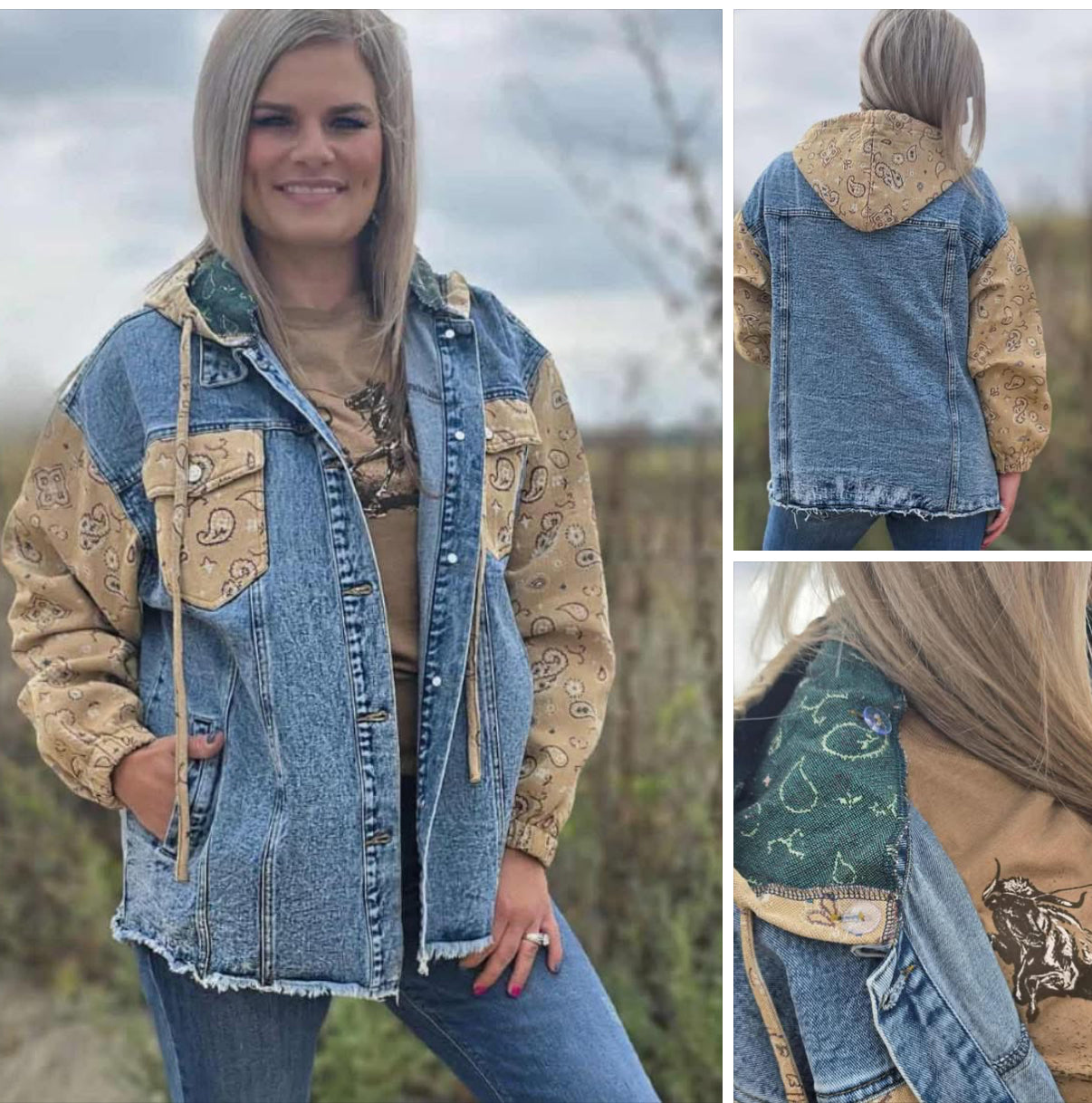 BANDANA COUNTRY DENIM SHACKET
