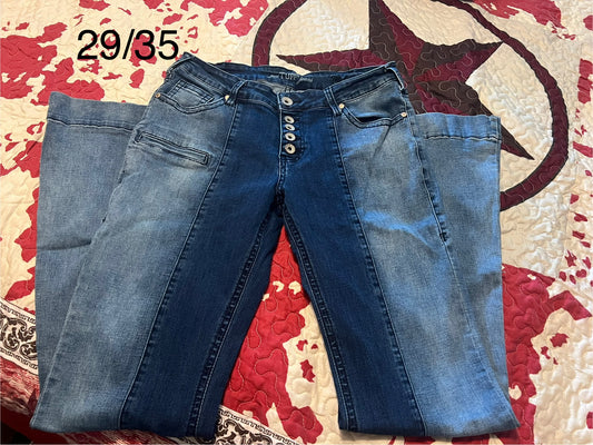 Two Tone Cowgirl Tuff Jeans 29/35 gently used