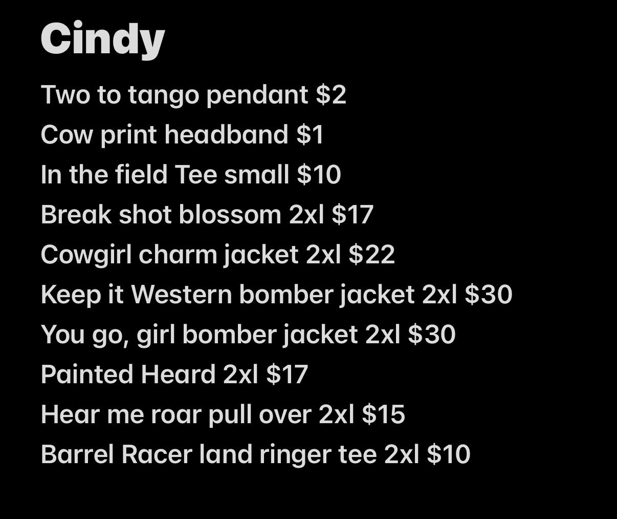 Semi annual sale items