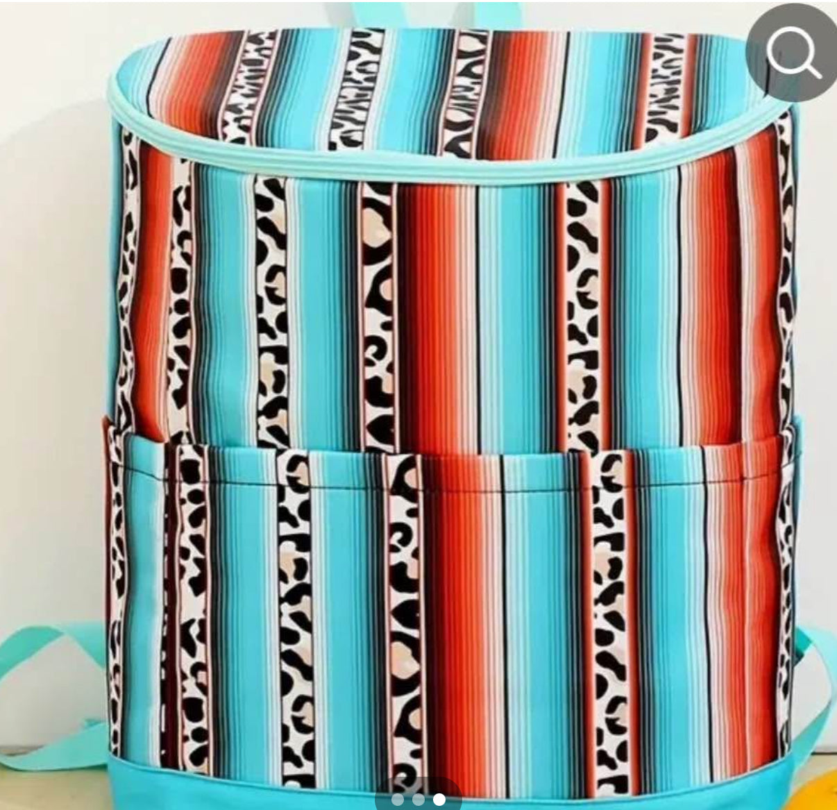 Serape L eopard Back Pack Cooler