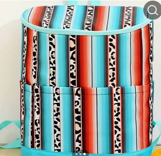 Serape L eopard Back Pack Cooler