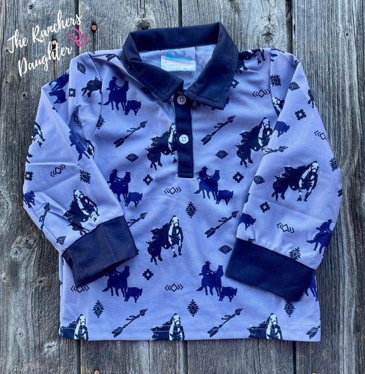 Shea Baby Timey Longsleeve Polo Shirt