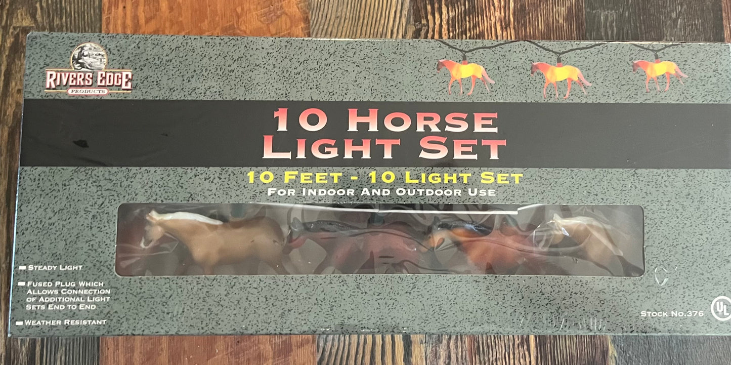 10 Horse Light Set